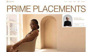  website templates - Boutique Recruitment Agency (Elegant)